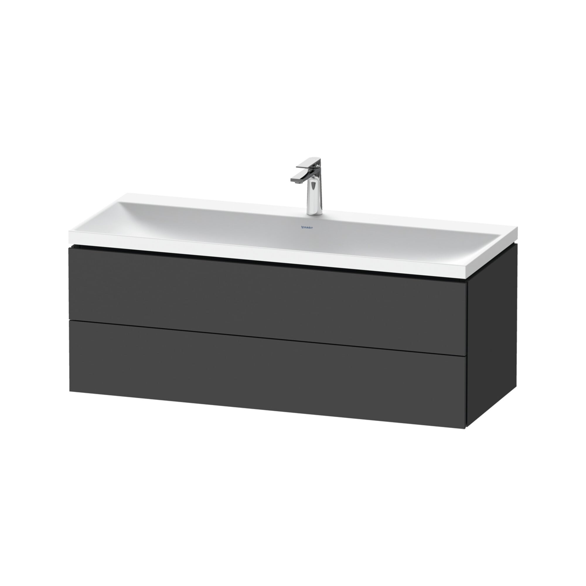 Duravit Möbel-Set L-Cube 120x48x48cm, m HL, graph ma, 2 Schub.