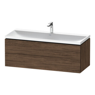 Duravit Möbel-Set L-Cube 120x48x48cm, m HL, Nussb dkl., 2 Schub.