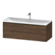 Duravit Möbel-Set L-Cube 120x48x48cm, m HL, Nussb dkl., 2 Schub.-1