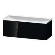 Duravit Möbel-Set L-Cube 120x48x48cm, o. Hahnl., sw hgl, 2 Schub.