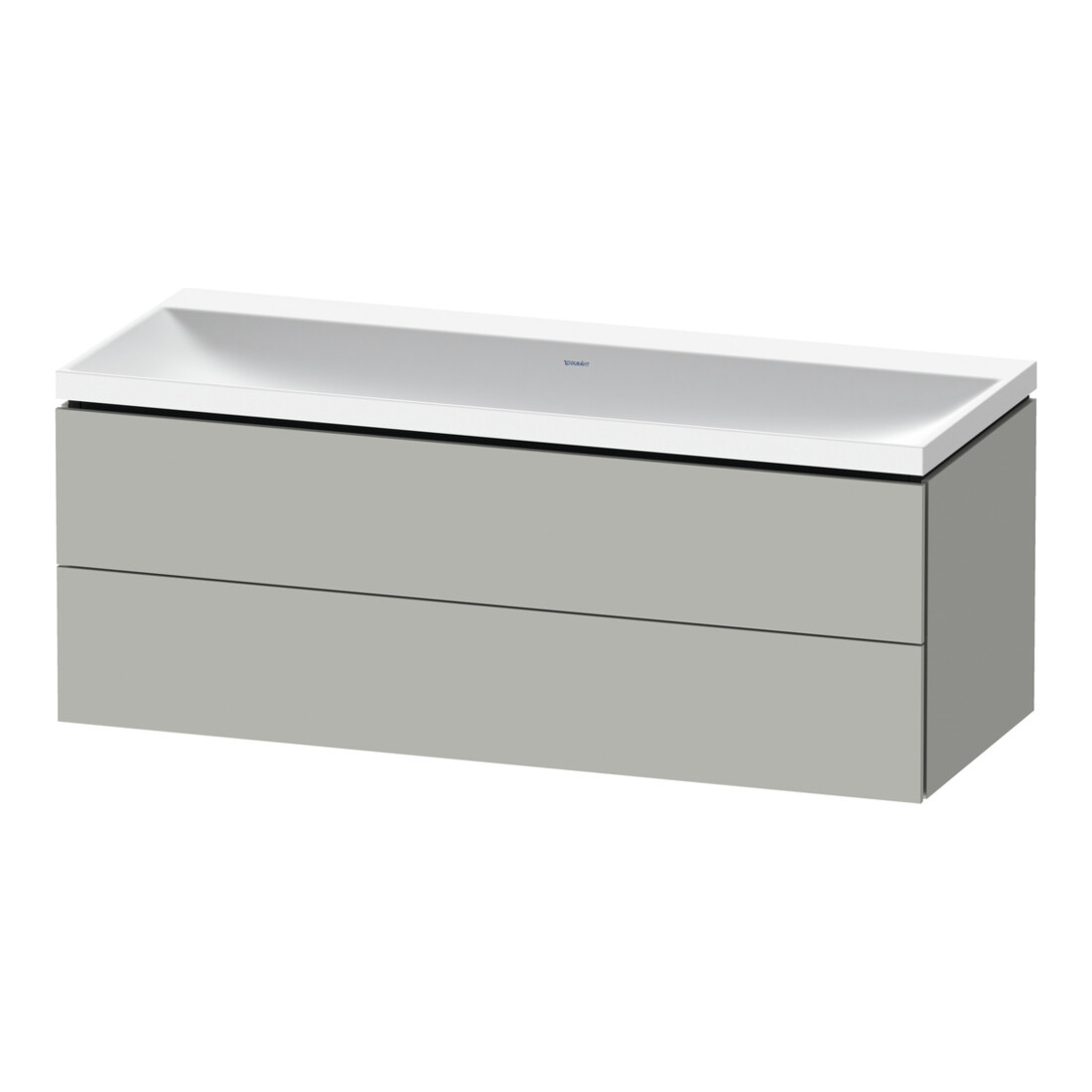 Duravit Möbel-Set L-Cube 120x48x48cm, o HL, betongr ma, 2 Schub.
