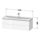 Duravit Möbel-Set L-Cube 120x48x48cm, o HL, E dkl. geb., 2 Schub.