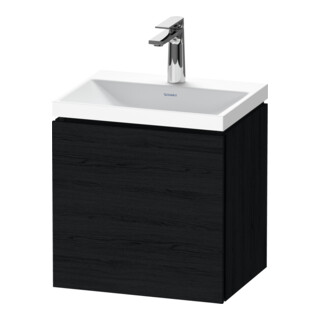 Duravit Möbel-Set L-Cube 45x35x48cm, 1 Tür, An L, m Hahnl., Ei sw