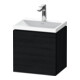 Duravit Möbel-Set L-Cube 45x35x48cm, 1 Tür, An L, m Hahnl., Ei sw-1