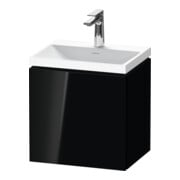 Duravit Möbel-Set L-Cube 45x35x48cm, 1 Tür, An L, m HL, sw hgl