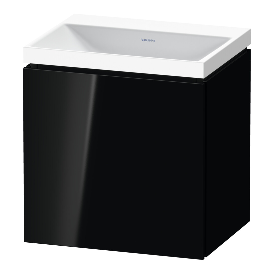 Duravit Möbel-Set L-Cube 45x35x48cm, 1 Tür, An R, o HL, sw hgl