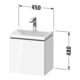 Duravit Möbel-Set L-Cube 45x35x48cm, 1 Tür, An R, o HL, we. hgl