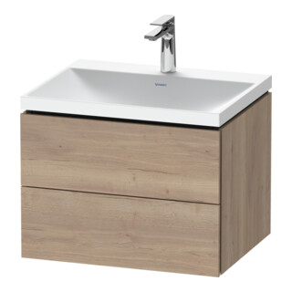 Duravit Möbel-Set L-Cube 60x48x48cm, m Hahnl., Ei marm., 2 Schub.