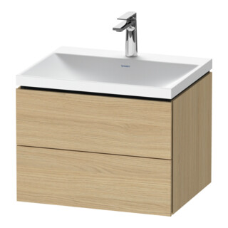 Duravit Möbel-Set L-Cube 60x48x48cm, m Hahnl., Ei Nat, 2 Schub.