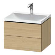 Duravit Möbel-Set L-Cube 60x48x48cm, m Hahnl., Ei Nat, 2 Schub.
