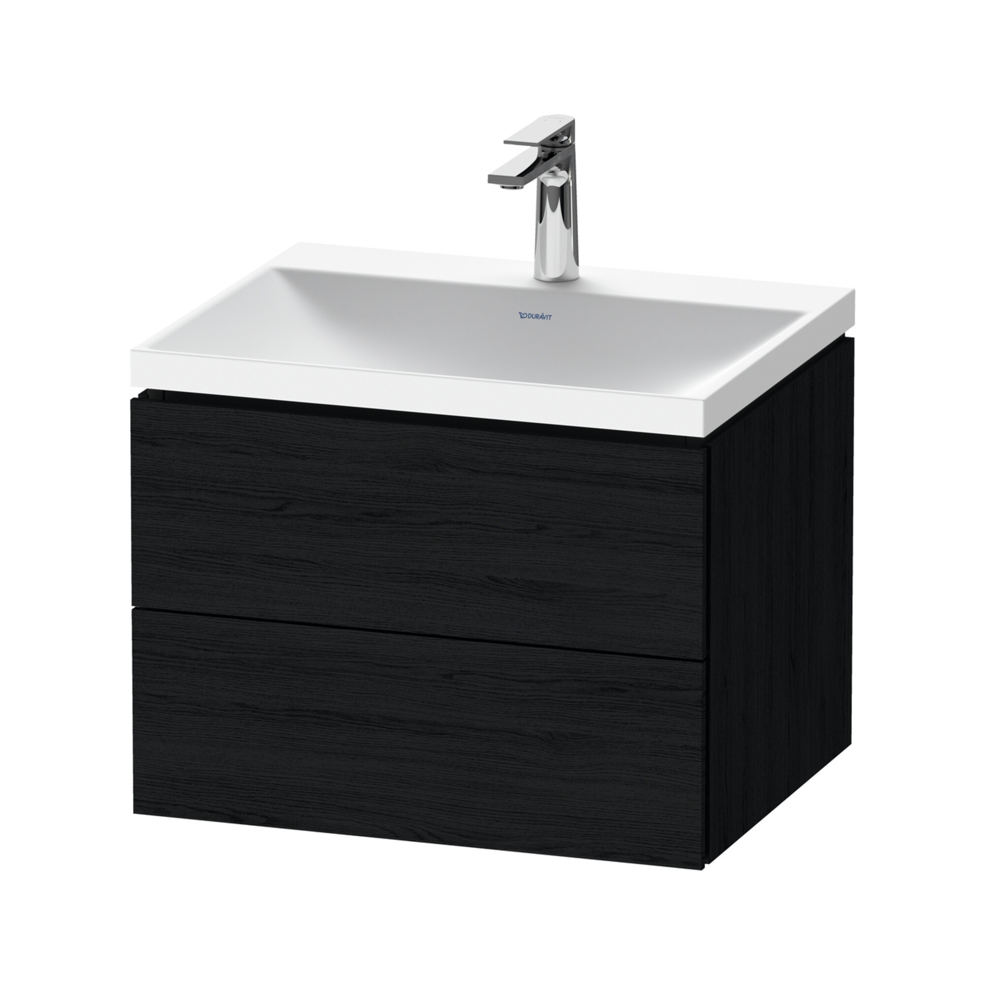 Duravit Möbel-Set L-Cube 60x48x48cm, m Hahnl., Ei sw, 2 Schub.
