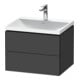 Duravit Möbel-Set L-Cube 60x48x48cm, m Hahnl., graph ma, 2 Schub.-1