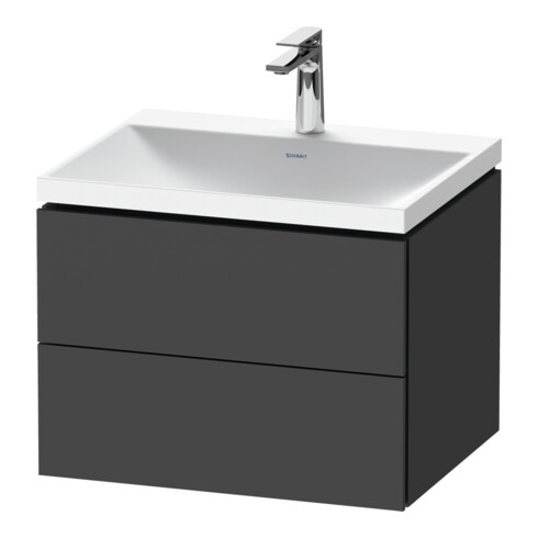 Duravit Möbel-Set L-Cube 60x48x48cm, m Hahnl., graph ma, 2 Schub.