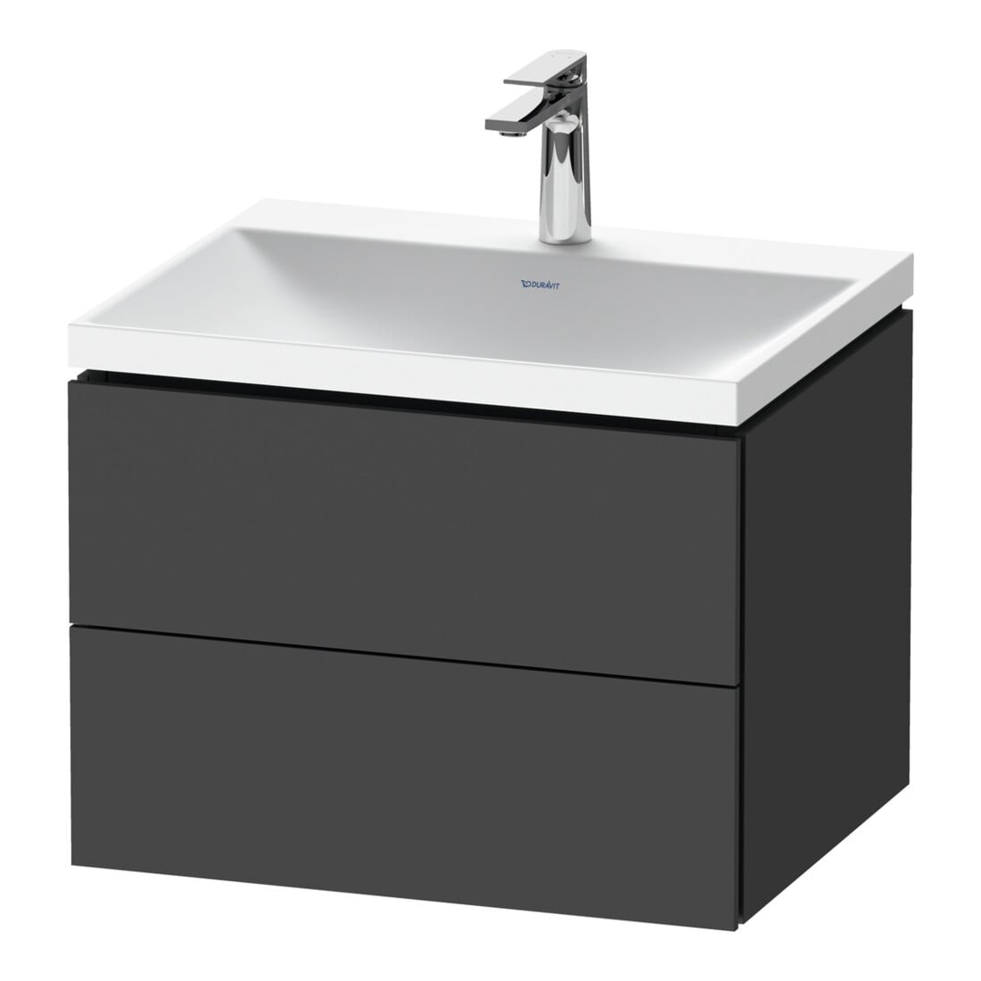 Duravit Möbel-Set L-Cube 60x48x48cm, m Hahnl., graph ma, 2 Schub.