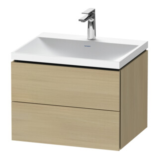 Duravit Möbel-Set L-Cube 60x48x48cm, m Hahnl., med. Ei, 2 Schub.