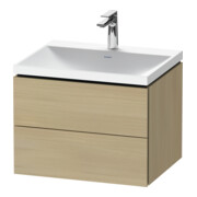 Duravit Möbel-Set L-Cube 60x48x48cm, m Hahnl., med. Ei, 2 Schub.