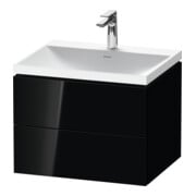 Duravit Möbel-Set L-Cube 60x48x48cm, m Hahnl., sw hgl, 2 Schub.
