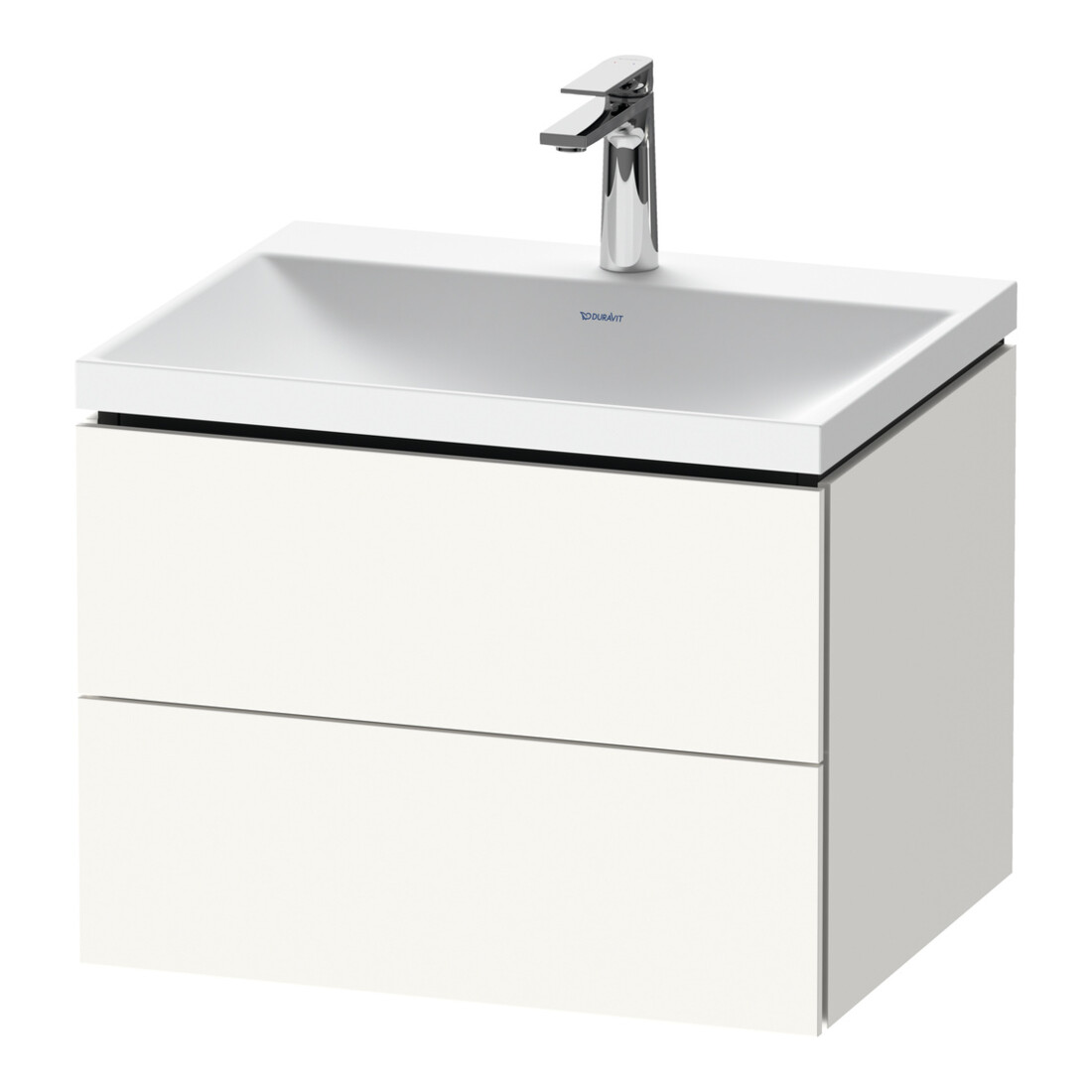 Duravit Möbel-Set L-Cube 60x48x48cm, m Hahnl., we. matt, 2 Schub.