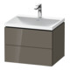 Duravit Möbel-Set L-Cube 60x48x48cm, m HL, flan. Gr hgl, 2 Schub.-1