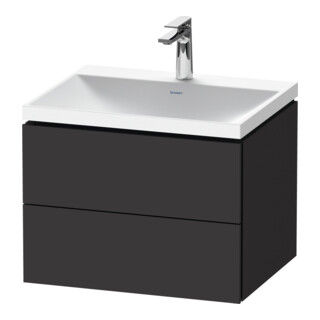 Duravit Möbel-Set L-Cube 60x48x48cm, m HL, graph matt, 2 Schub.