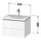 Duravit Möbel-Set L-Cube 60x48x48cm, m HL, graph matt, 2 Schub.-4