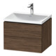 Duravit Möbel-Set L-Cube 60x48x48cm, m HL, Nussb dkl., 2 Schub.-1