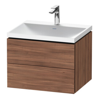 Duravit Möbel-Set L-Cube 60x48x48cm, m HL, Nussb Nat, 2 Schub.