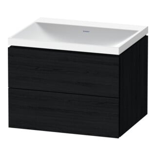 Duravit Möbel-Set L-Cube 60x48x48cm, o. Hahnl., Ei sw, 2 Schub.