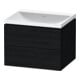 Duravit Möbel-Set L-Cube 60x48x48cm, o. Hahnl., Ei sw, 2 Schub.-1