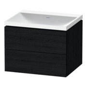 Duravit Möbel-Set L-Cube 60x48x48cm, o. Hahnl., Ei sw, 2 Schub.