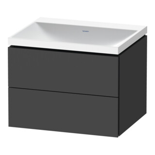 Duravit Möbel-Set L-Cube 60x48x48cm, o Hahnl., graph ma, 2 Schub.