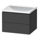 Duravit Möbel-Set L-Cube 60x48x48cm, o Hahnl., graph ma, 2 Schub.-1