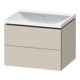 Duravit Möbel-Set L-Cube 60x48x48cm, o. Hahnl., Tau ma, 2 Schub.-1