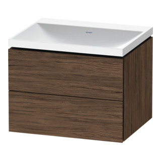 Duravit Möbel-Set L-Cube 60x48x48cm, o HL, Nussb dkl., 2 Schub.