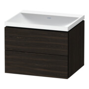 Duravit Möbel-Set L-Cube 60x48x48cm, o HL, Nussb geb., 2 Schub.