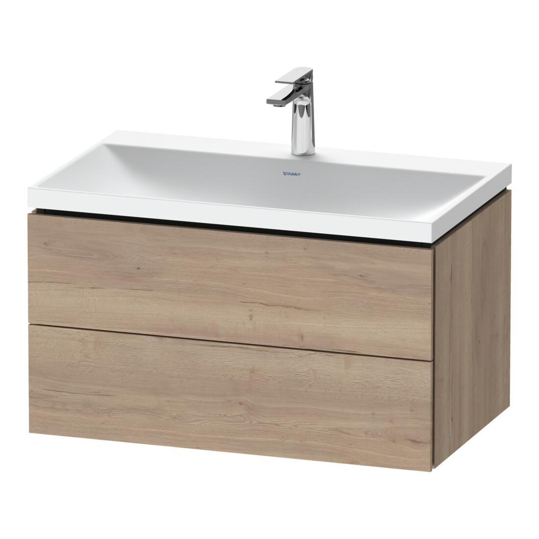 Duravit Möbel-Set L-Cube 80x48x48cm, m Hahnl., Ei marm., 2 Schub.
