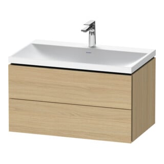 Duravit Möbel-Set L-Cube 80x48x48cm, m Hahnl., Ei Nat, 2 Schub.