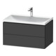 Duravit Möbel-Set L-Cube 80x48x48cm, m Hahnl., graph ma, 2 Schub.-1