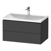 Duravit Möbel-Set L-Cube 80x48x48cm, m Hahnl., graph ma, 2 Schub.