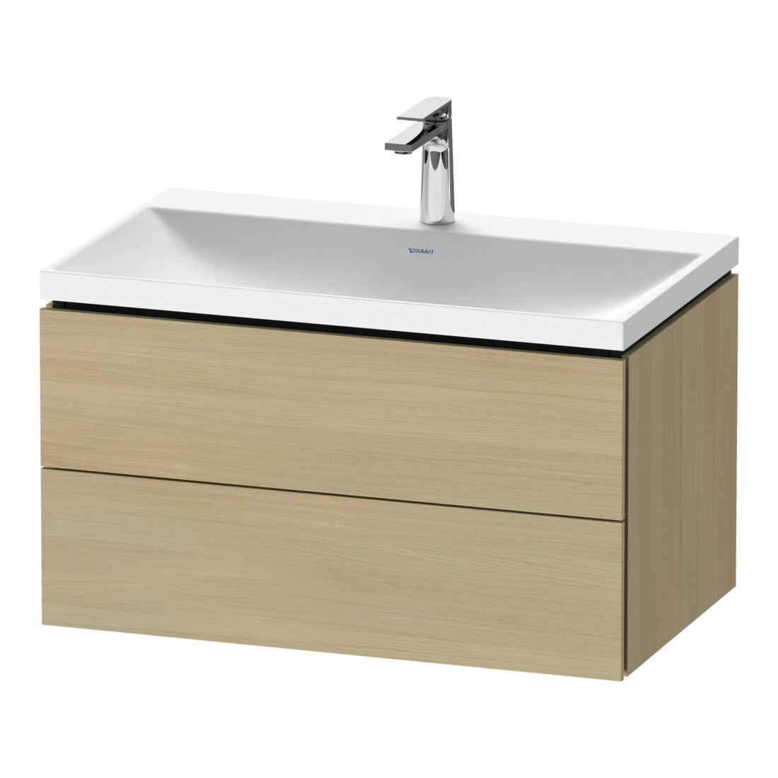 Duravit Möbel-Set L-Cube 80x48x48cm, m Hahnl., med. Ei, 2 Schub.