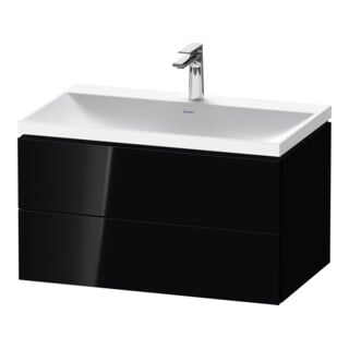 Duravit Möbel-Set L-Cube 80x48x48cm, m Hahnl., sw hgl, 2 Schub.