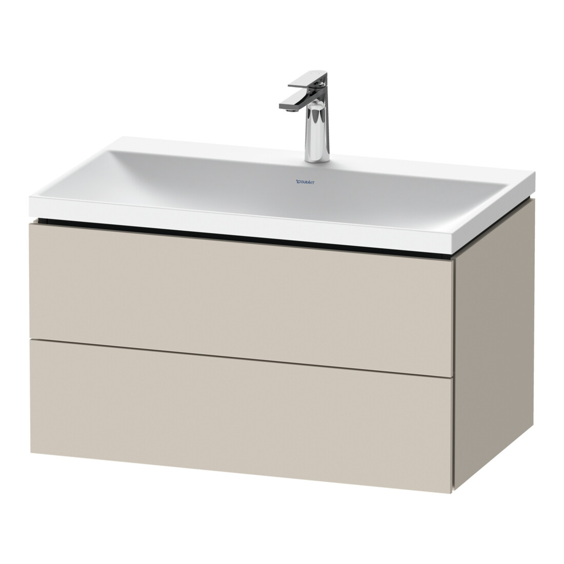 Duravit Möbel-Set L-Cube 80x48x48cm, m Hahnl., Tau ma, 2 Schub.