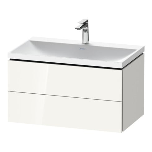 Duravit Möbel-Set L-Cube 80x48x48cm, m Hahnl., we. hgl, 2 Schub.