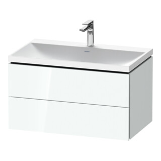 Duravit Möbel-Set L-Cube 80x48x48cm, m Hahnl., we. hgl, 2 Schub.