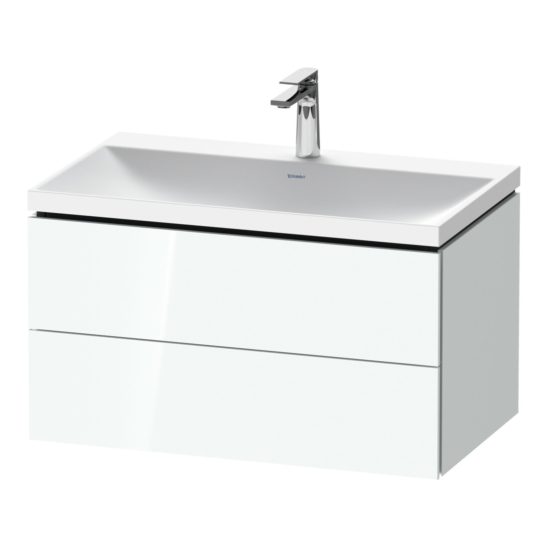 Duravit Möbel-Set L-Cube 80x48x48cm, m Hahnl., we. hgl, 2 Schub.