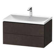 Duravit Möbel-Set L-Cube 80x48x48cm, m HL, Ei dkl. geb., 2 Schub.-1