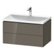 Duravit Möbel-Set L-Cube 80x48x48cm, m HL, flan. Gr hgl, 2 Schub.-1