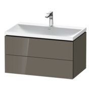 Duravit Möbel-Set L-Cube 80x48x48cm, m HL, flan. Gr hgl, 2 Schub.