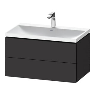 Duravit Möbel-Set L-Cube 80x48x48cm, m HL, graph matt, 2 Schub.