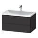 Duravit Möbel-Set L-Cube 80x48x48cm, m HL, graph matt, 2 Schub.-1